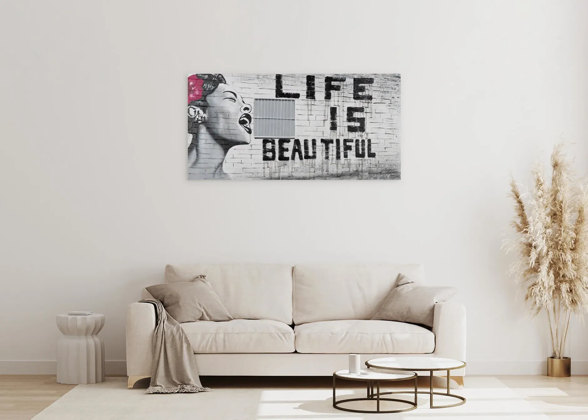 Handgemaltes Gemälde 'Banksy's Icon of Jazz' 120x60cm | inkl. Echtheitszertifikat