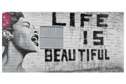 Handgemaltes Gemälde 'Banksy's Icon of Jazz' 120x60cm | inkl. Echtheitszertifikat