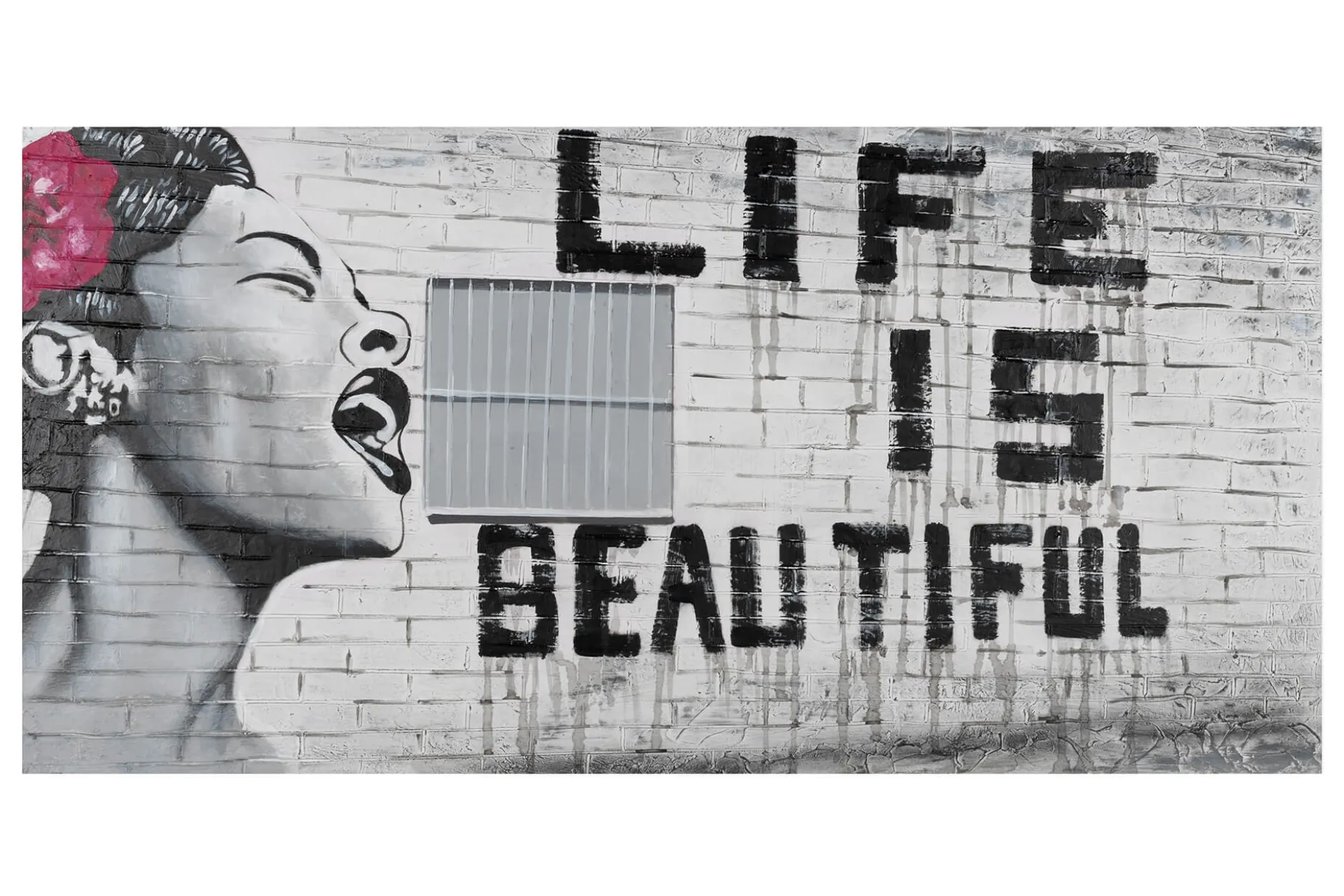 Handgemaltes Gemälde 'Banksy's Icon of Jazz' 120x60cm | inkl. Echtheitszertifikat