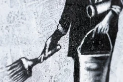 Handgemaltes Gemälde 'Banksy's Optimist' 120x60cm | inkl. Echtheitszertifikat