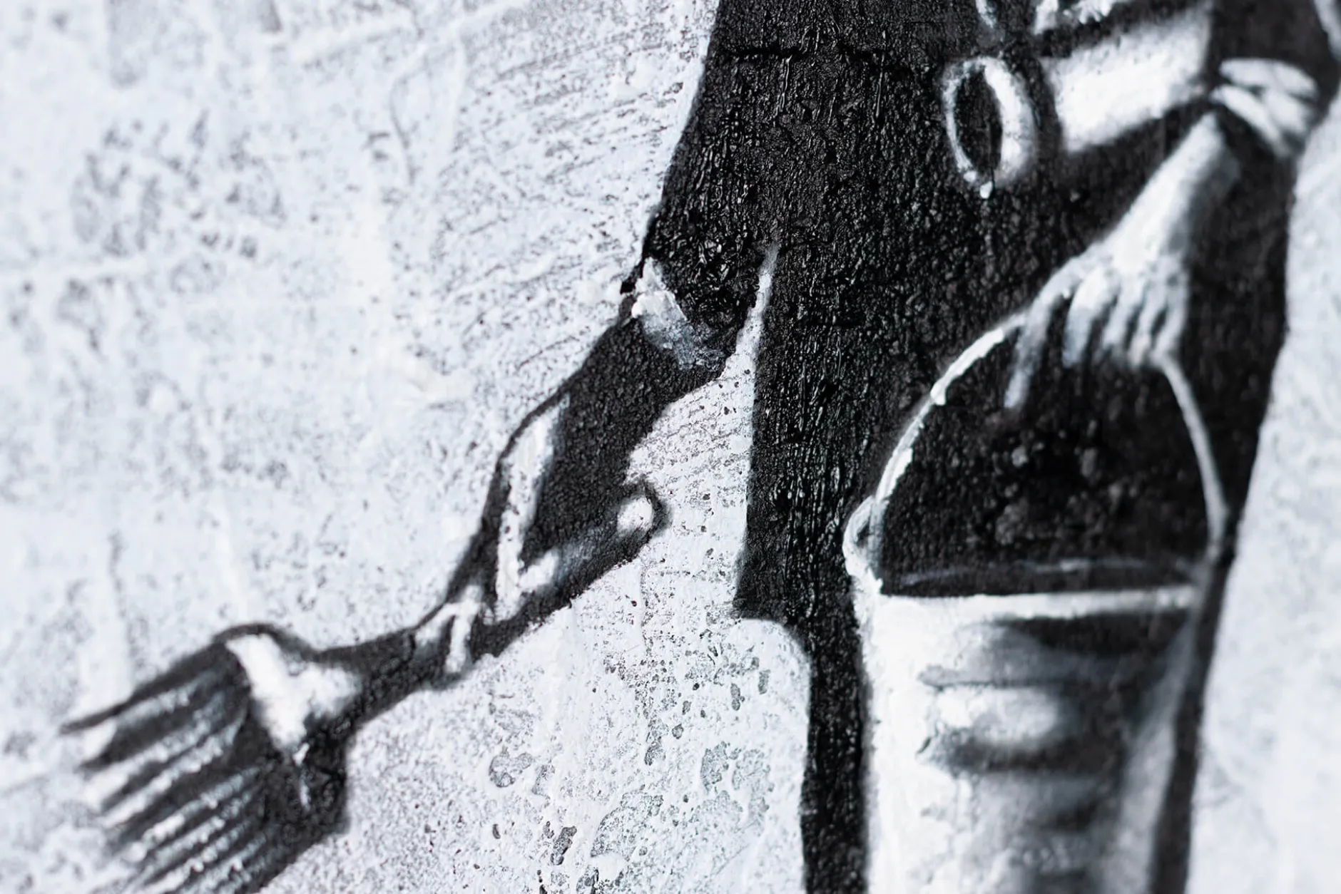 Handgemaltes Gemälde 'Banksy's Optimist' 120x60cm | inkl. Echtheitszertifikat