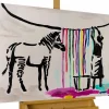 Handgemaltes Gemälde 'Banksy's Laundry Day' 100x75cm | inkl. Echtheitszertifikat