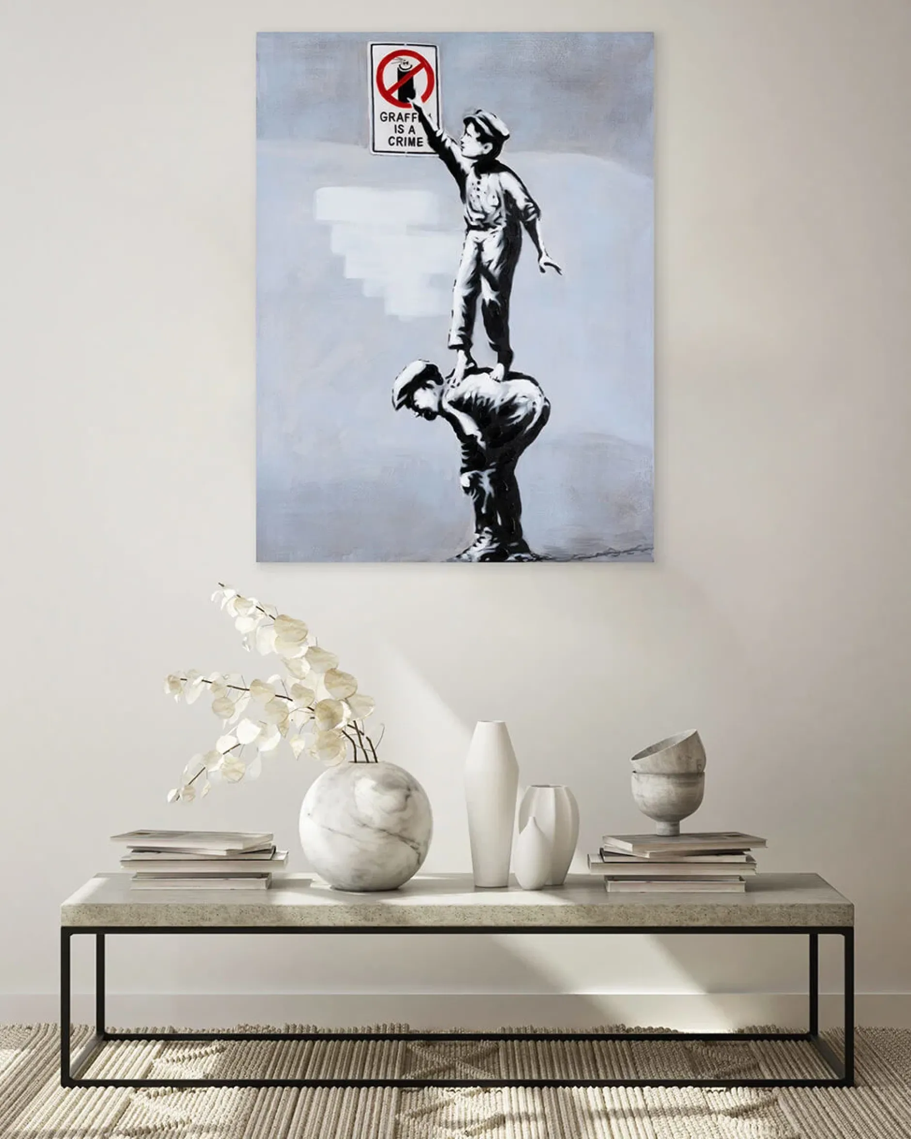 Handgemaltes Gemälde 'Banksy's Rascals' 75x100cm | inkl. Echtheitszertifikat