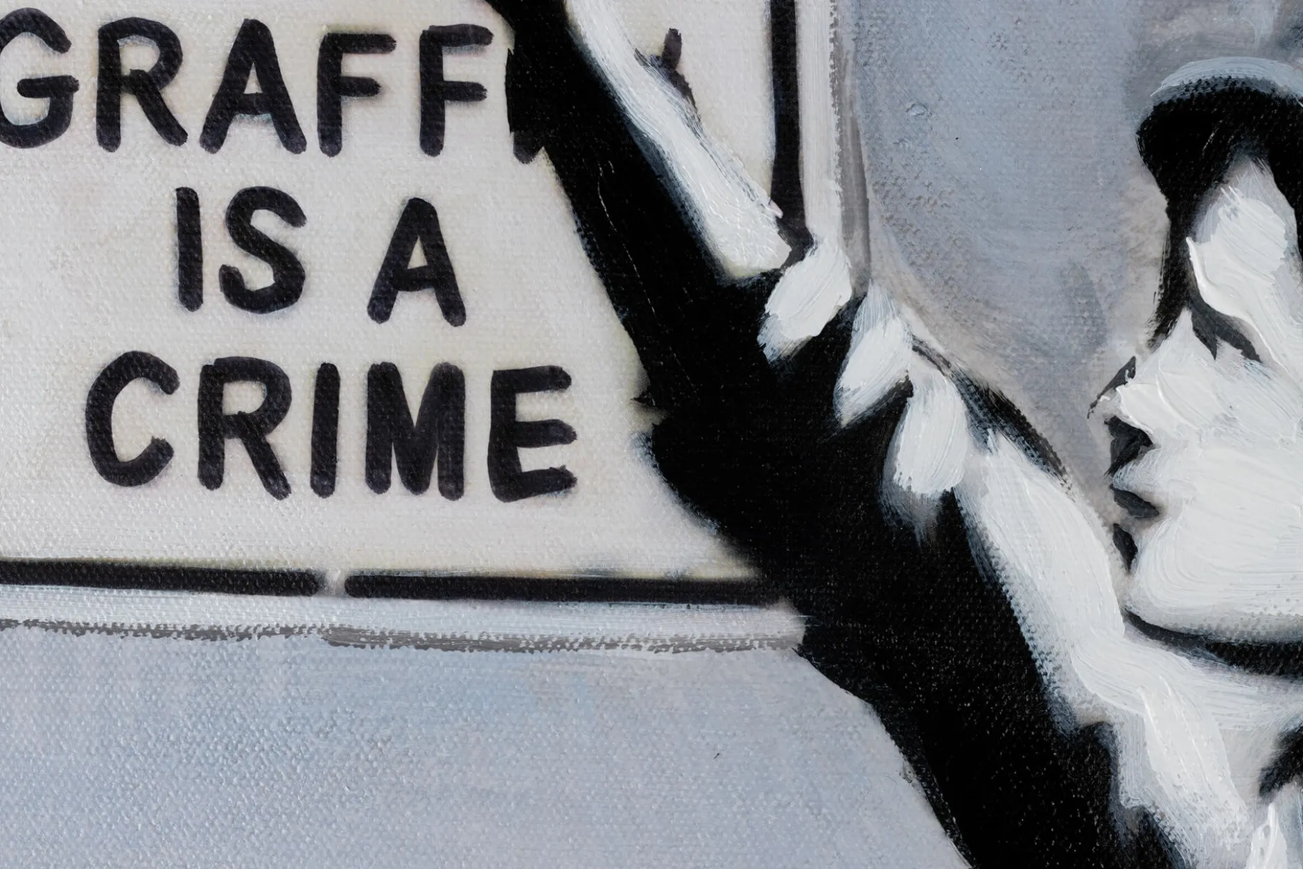 Handgemaltes Gemälde 'Banksy's Rascals' 75x100cm | inkl. Echtheitszertifikat
