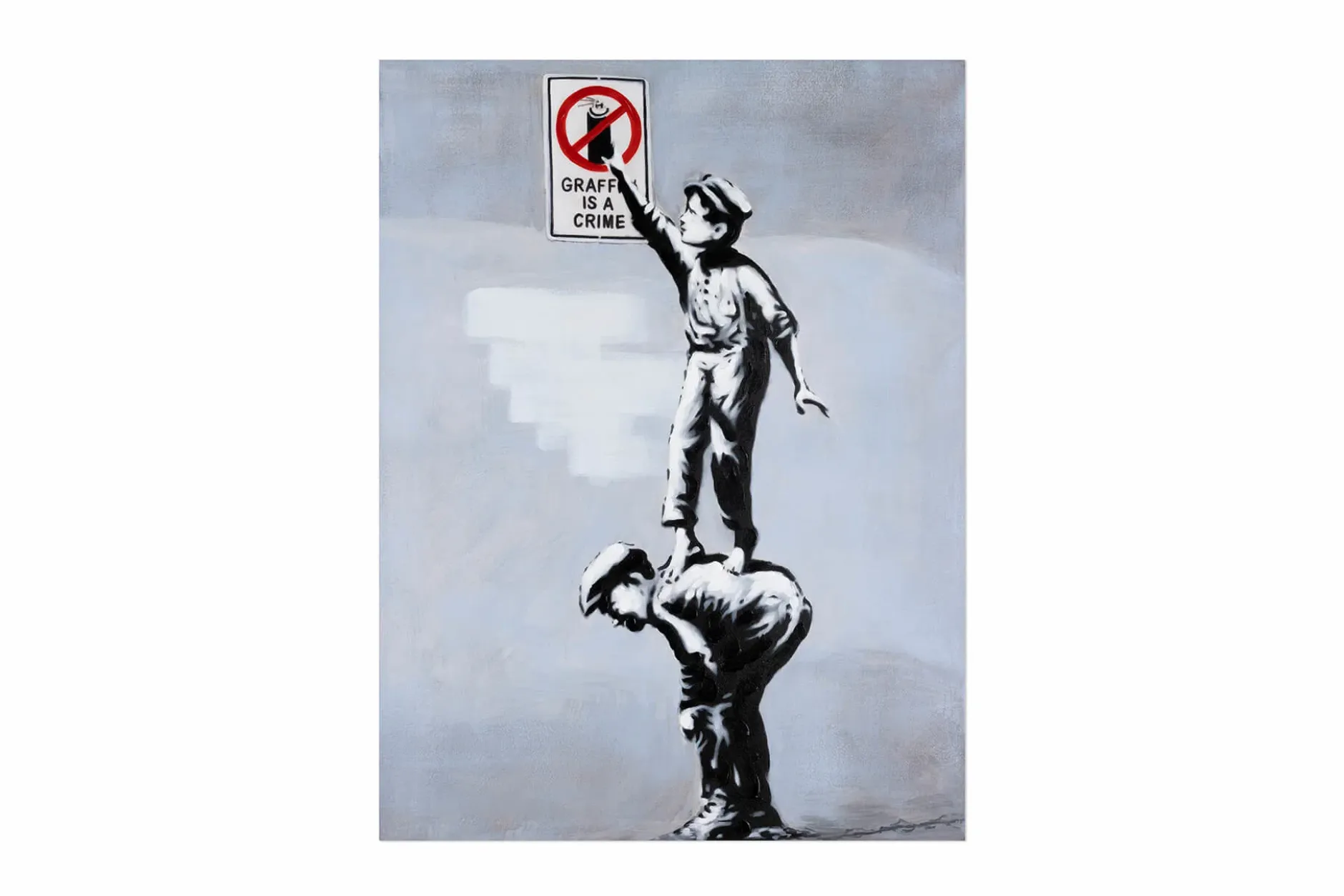 Handgemaltes Gemälde 'Banksy's Rascals' 75x100cm | inkl. Echtheitszertifikat