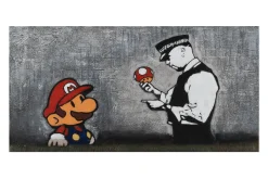 Handgemaltes Gemälde 'Banksy's Police Control' 120x60cm | inkl. Echtheitszertifikat