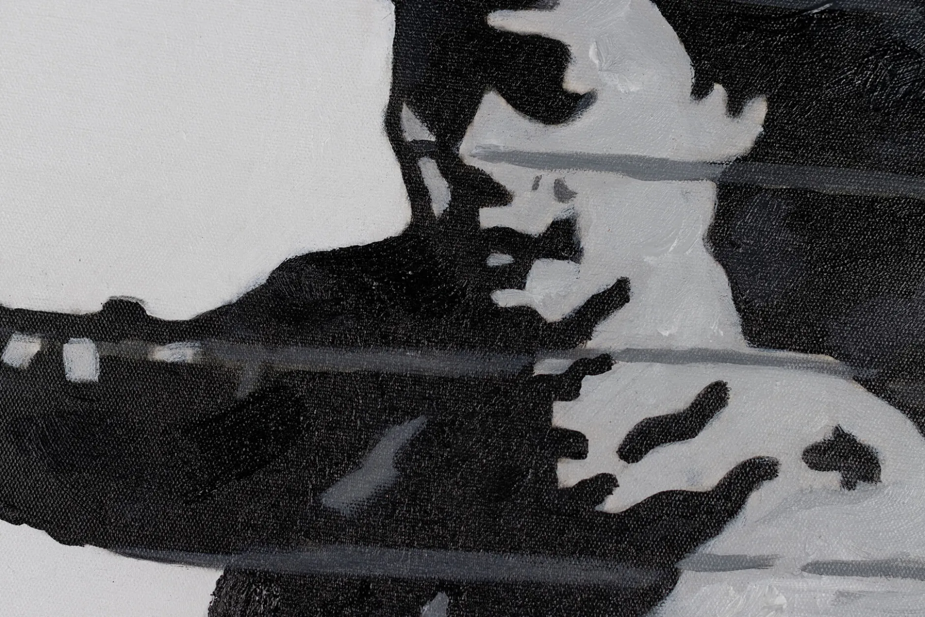 Handgemaltes Gemälde 'Banksy's Hula Hoop' 60x90cm | inkl. Echtheitszertifikat