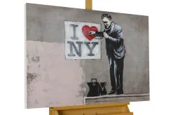 Handgemaltes Gemälde 'Banksy's Diagnosis' 100x75cm | inkl. Echtheitszertifikat