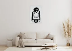 Handgemaltes Gemälde 'Banksy's Laugh now' 60x90cm | inkl. Echtheitszertifikat