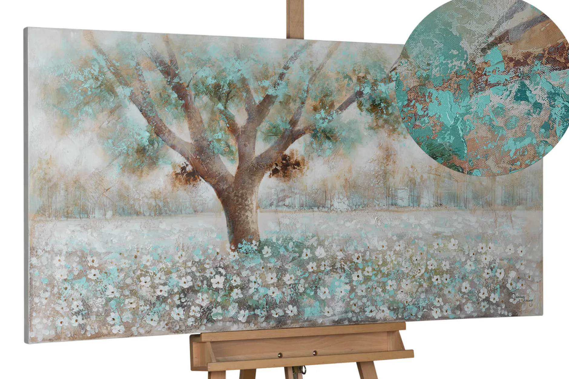 Handgemaltes Gemälde 'Baumflüstern' 140x70cm | inkl. Echtheitszertifikat