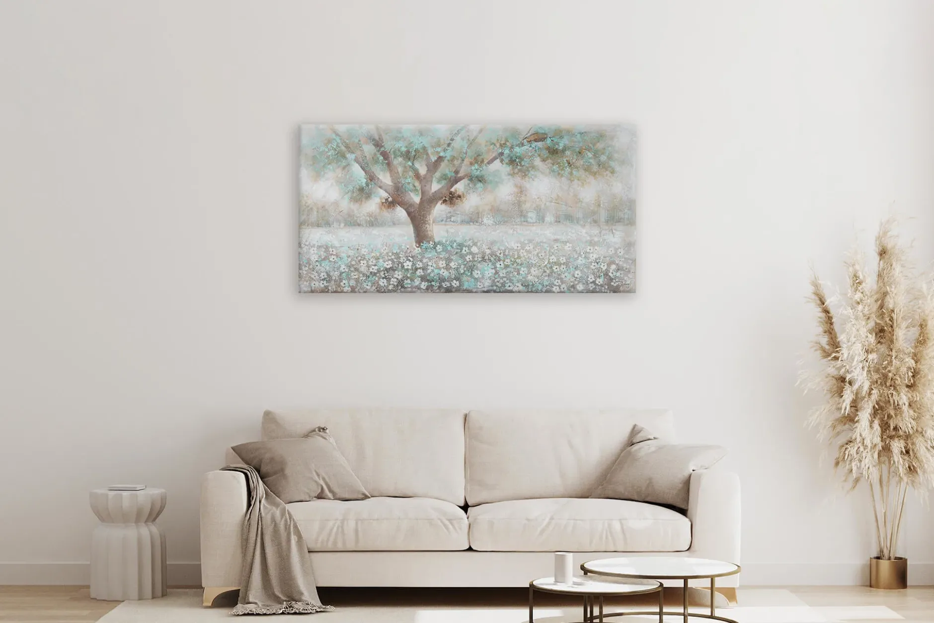 Handgemaltes Gemälde 'Baumflüstern' 140x70cm | inkl. Echtheitszertifikat