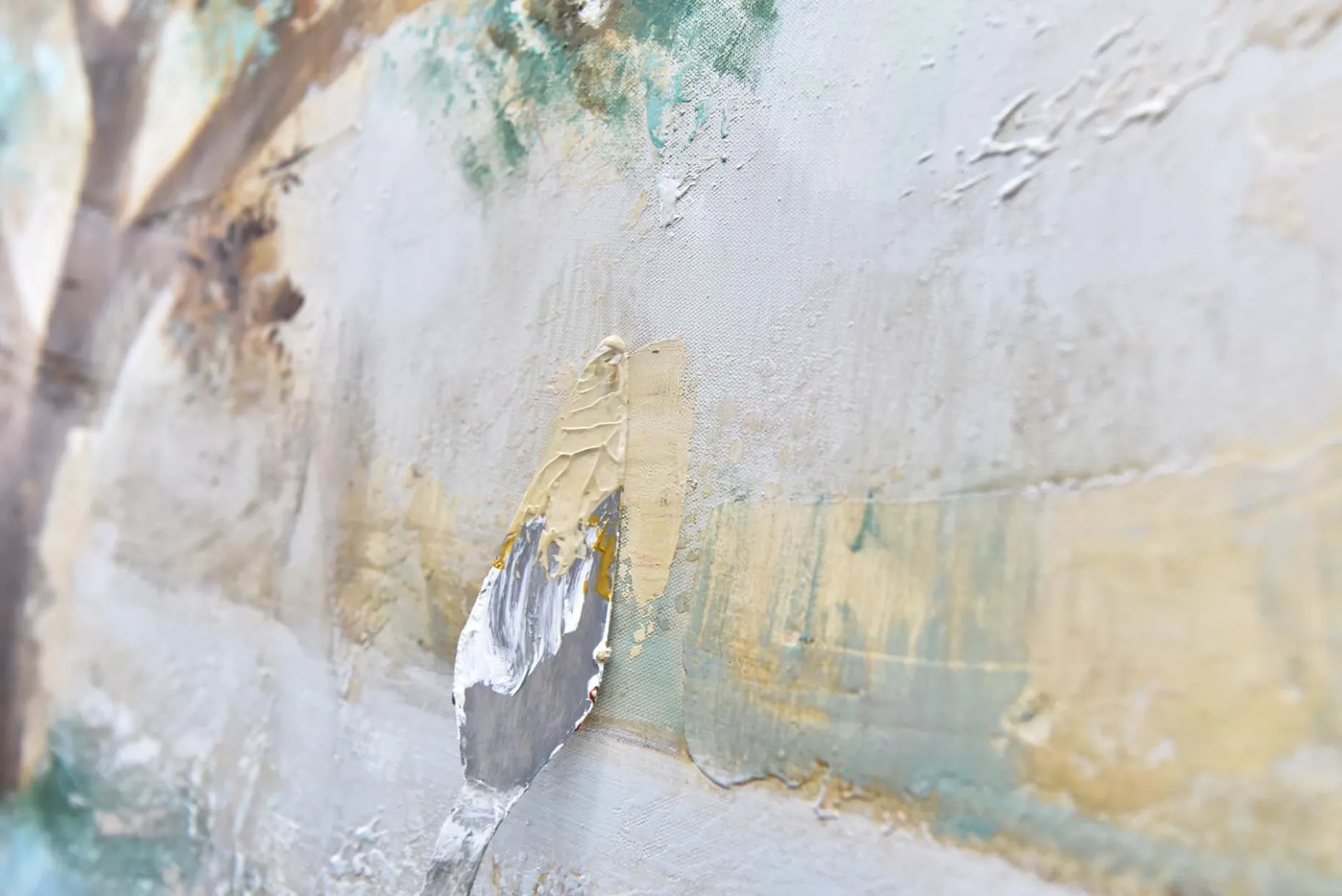 Handgemaltes Gemälde 'Baumflüstern' 140x70cm | inkl. Echtheitszertifikat