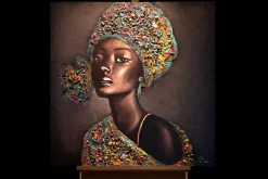 Handgemaltes Gemälde 'Beauty of Youth' 80x80cm | inkl. Echtheitszertifikat