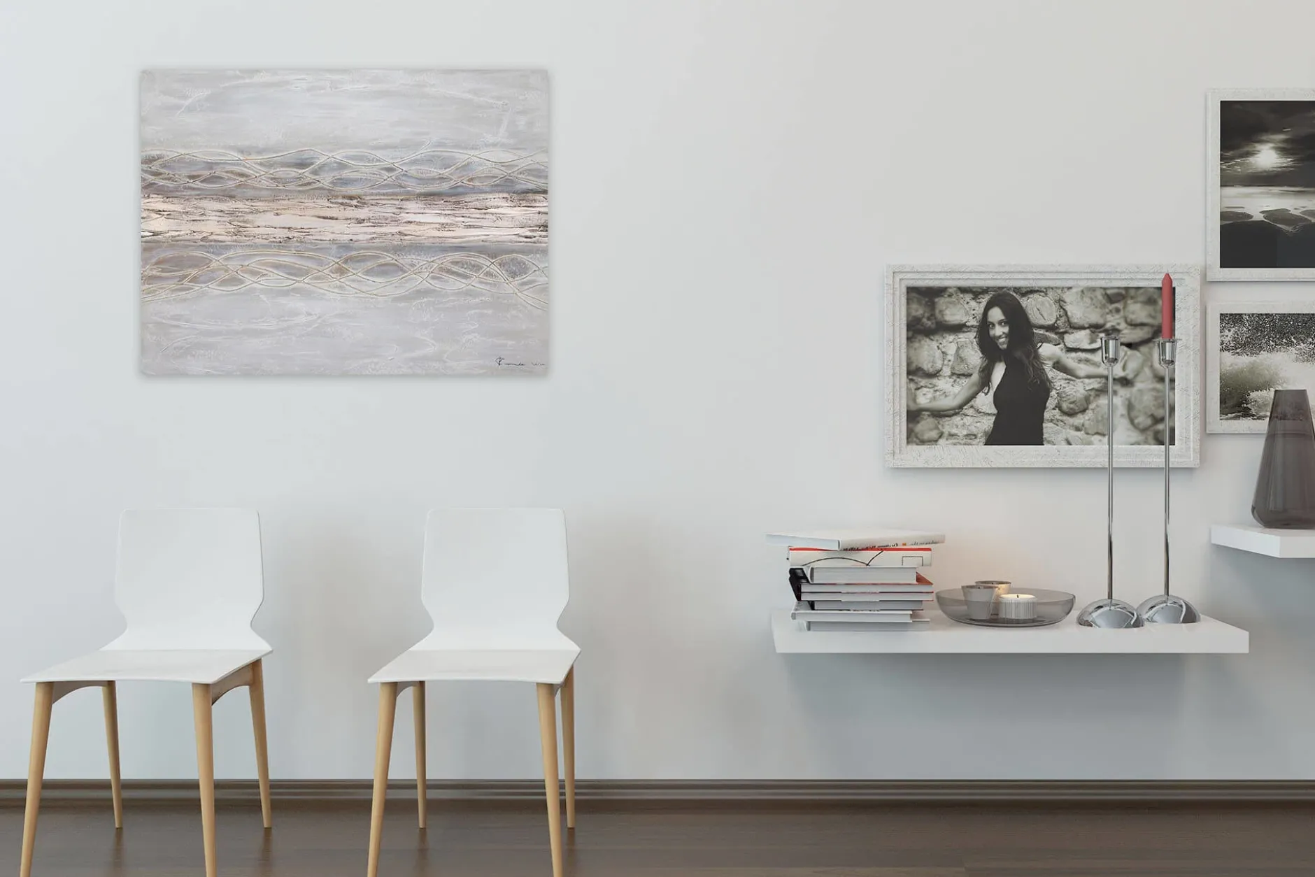 Handgemaltes Gemälde 'Bebende Erde' 100x75cm | inkl. Echtheitszertifikat