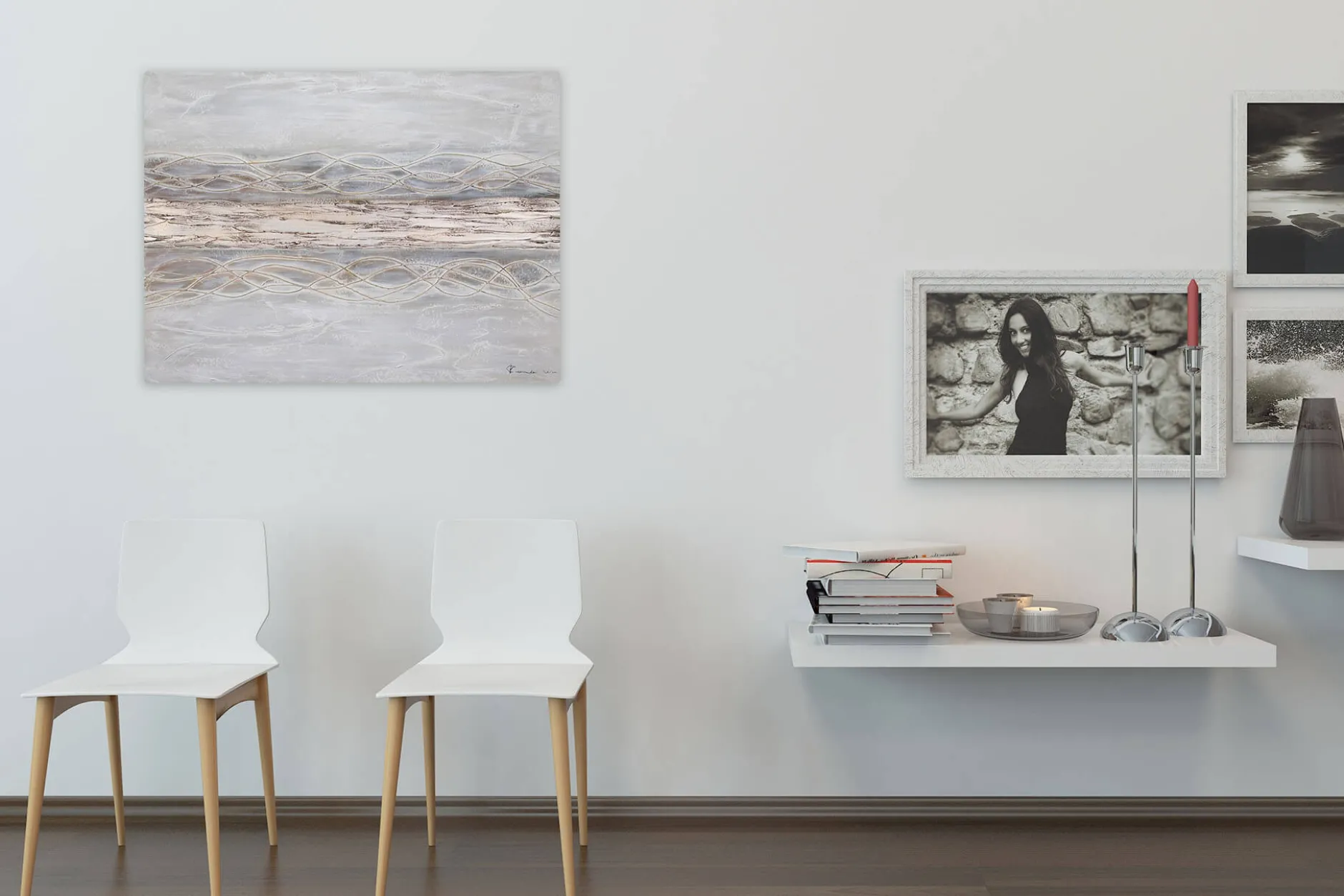 Handgemaltes Gemälde 'Bebende Erde' 100x75cm | inkl. Echtheitszertifikat