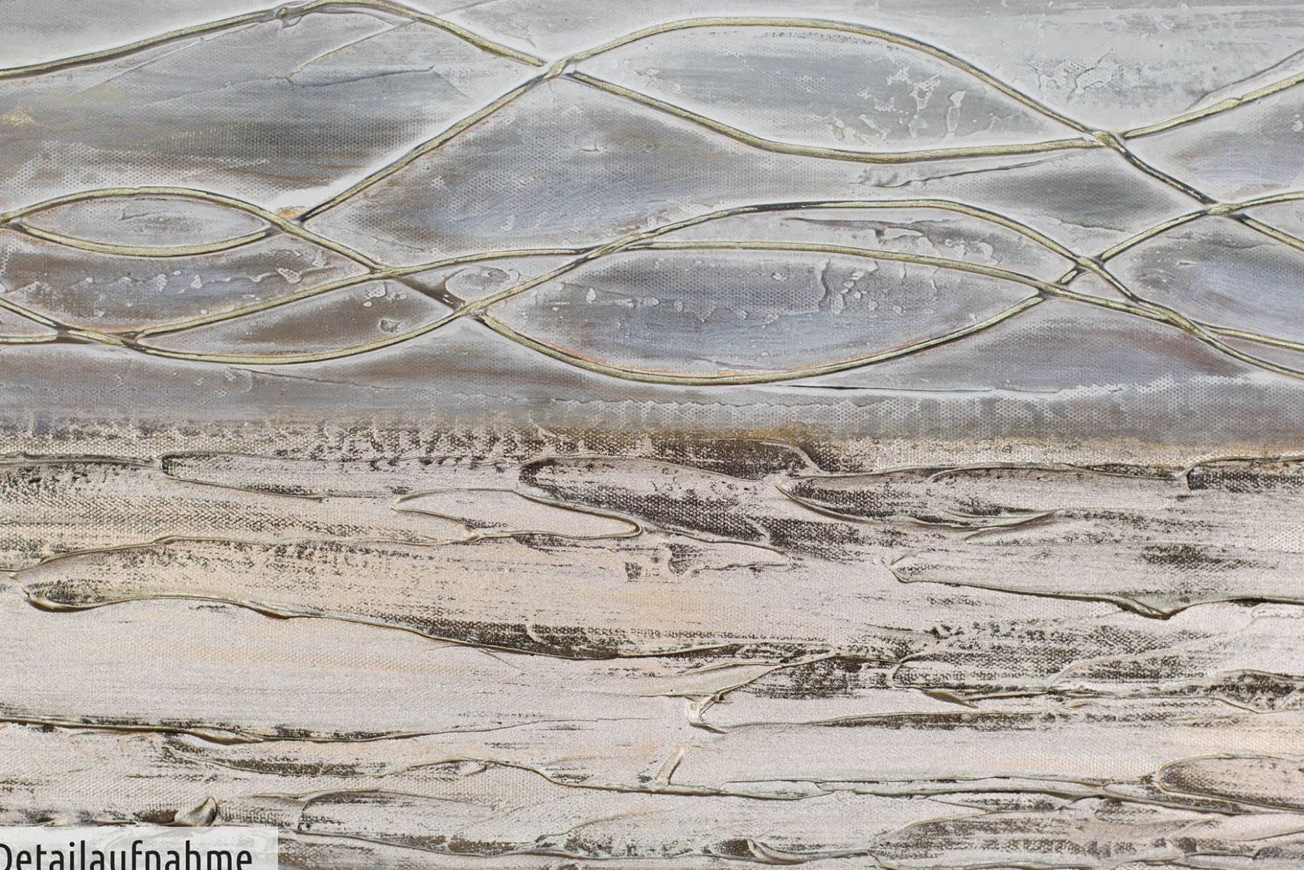 Handgemaltes Gemälde 'Bebende Erde' 100x75cm | inkl. Echtheitszertifikat