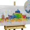 Handgemaltes Gemälde 'Bern Skyline Silhouette' 120x60cm | inkl. Echtheitszertifikat