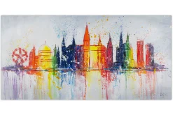 Handgemaltes Gemälde 'Best of Vienna' 120x60cm | inkl. Echtheitszertifikat