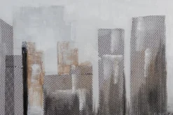 Handgemaltes Gemälde 'Between Skyscrapers' 120x40cm | inkl. Echtheitszertifikat
