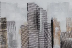 Handgemaltes Gemälde 'Between Skyscrapers' 120x40cm | inkl. Echtheitszertifikat