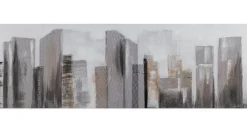 Handgemaltes Gemälde 'Between Skyscrapers' 120x40cm | inkl. Echtheitszertifikat