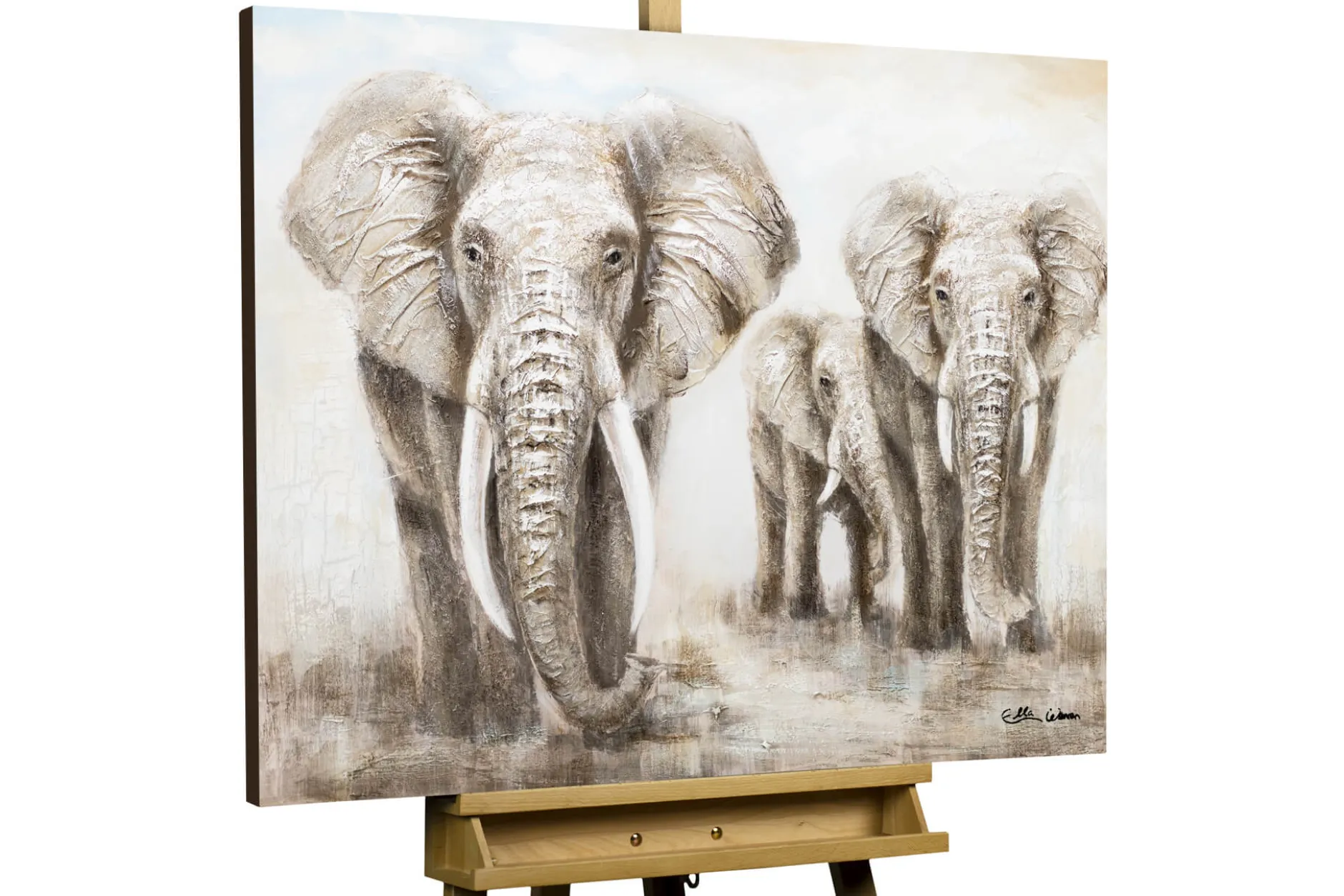 Handgemaltes Gemälde 'Big Family' 100x75cm | inkl. Echtheitszertifikat
