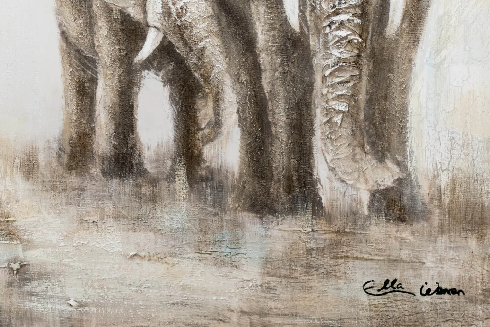 Handgemaltes Gemälde 'Big Family' 100x75cm | inkl. Echtheitszertifikat