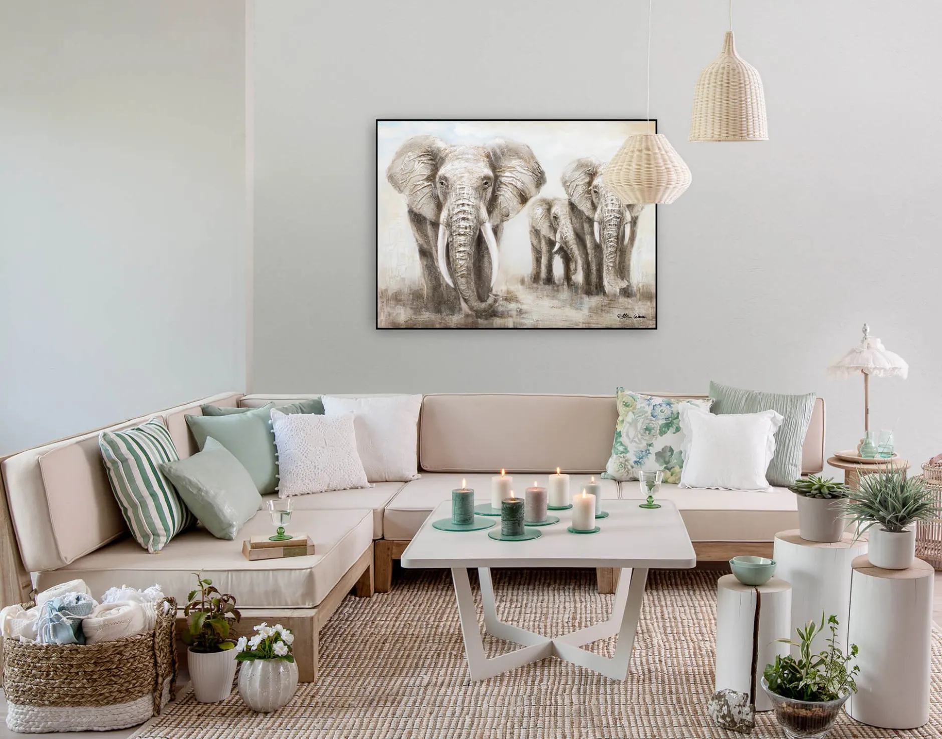 Handgemaltes Gemälde 'Big Family' 100x75cm | inkl. Echtheitszertifikat