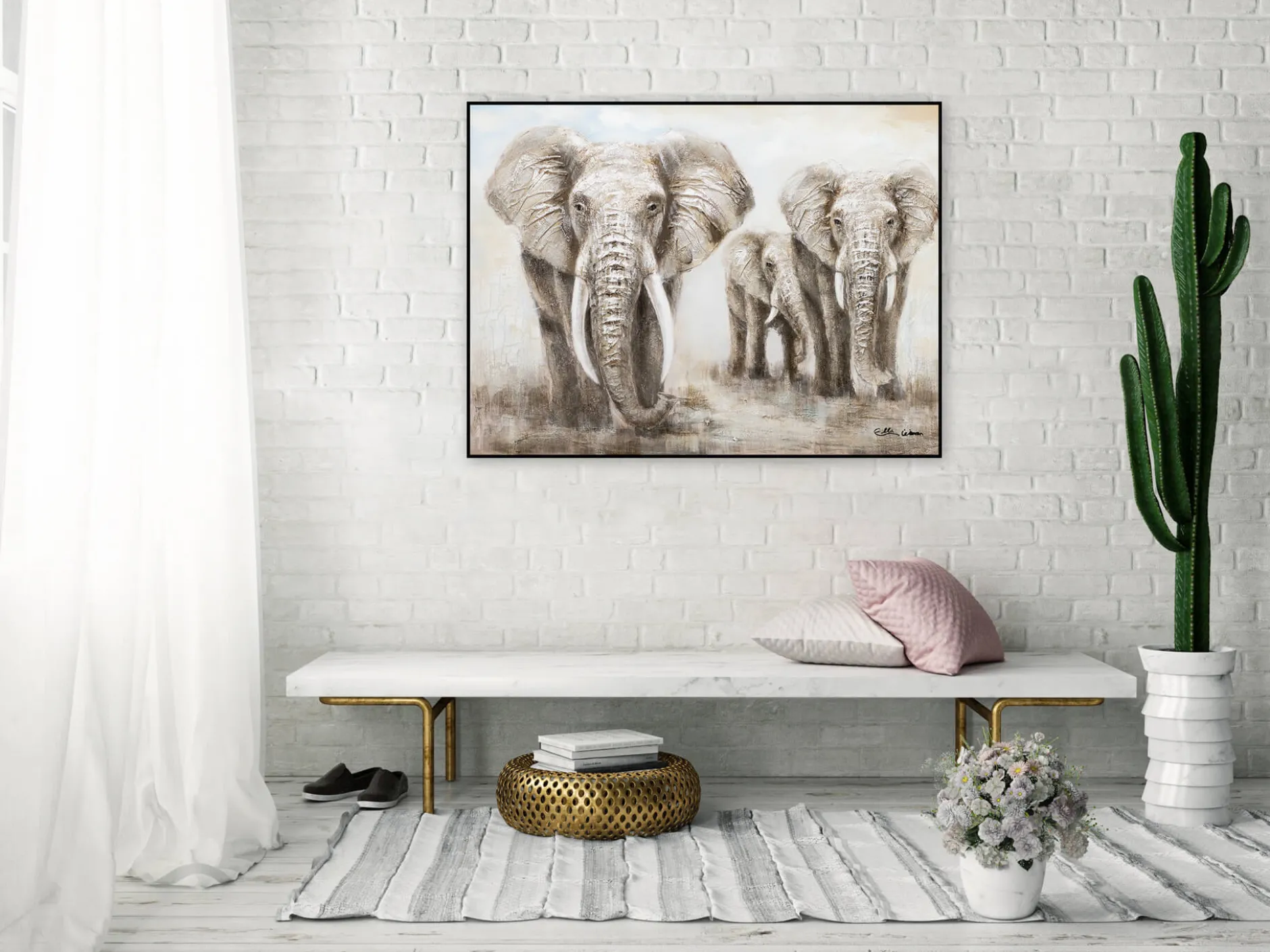 Handgemaltes Gemälde 'Big Family' 100x75cm | inkl. Echtheitszertifikat