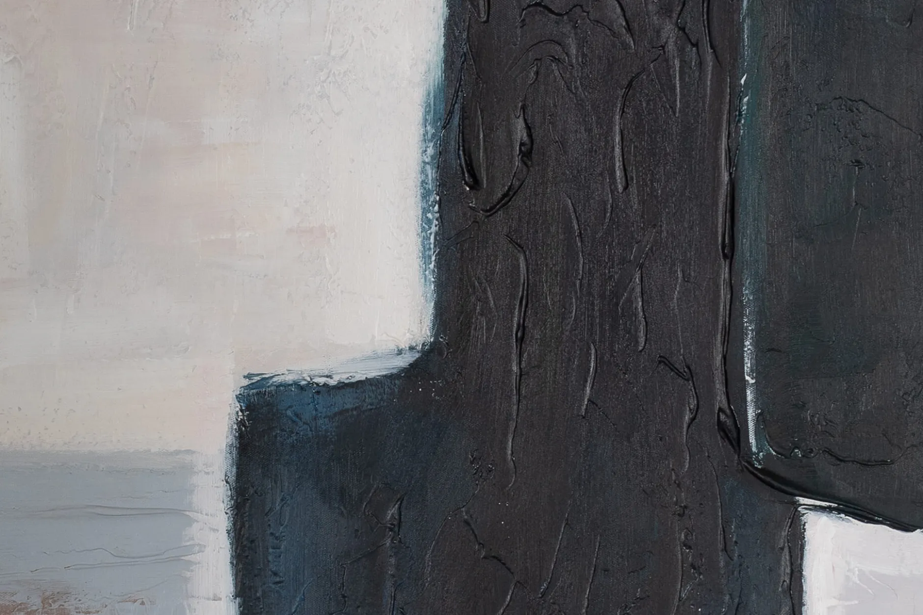 Handgemaltes Gemälde 'Black to Dunes' 75x100cm | inkl. Echtheitszertifikat