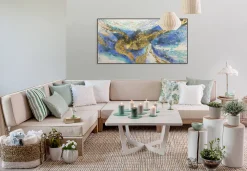 Handgemaltes Gemälde 'Blaue Ewigkeit' 120x60cm | inkl. Echtheitszertifikat