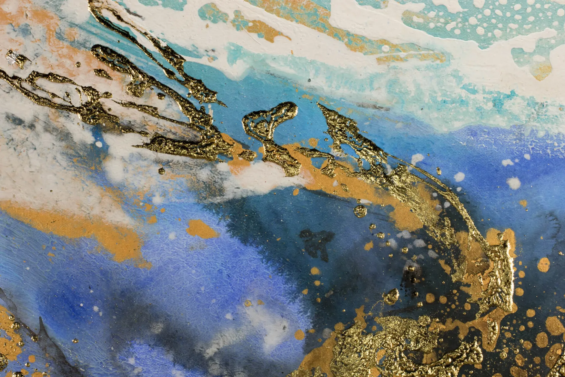 Handgemaltes Gemälde 'Blaue Ewigkeit' 120x60cm | inkl. Echtheitszertifikat