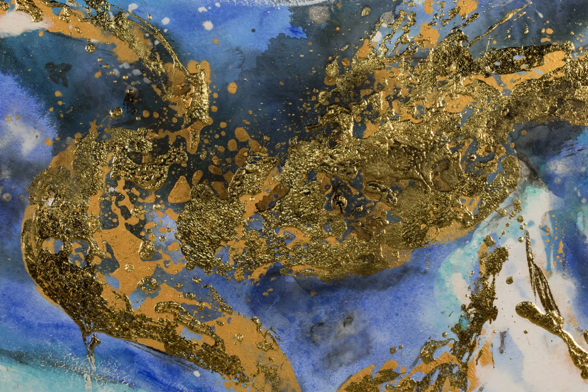 Handgemaltes Gemälde 'Blaue Ewigkeit' 120x60cm | inkl. Echtheitszertifikat