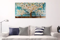 Handgemaltes Gemälde 'Blaue Melancholie' 140x70cm | inkl. Echtheitszertifikat