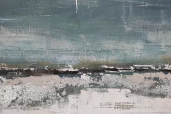 Handgemaltes Gemälde 'Blauer Vorhang' 60x90cm | inkl. Echtheitszertifikat