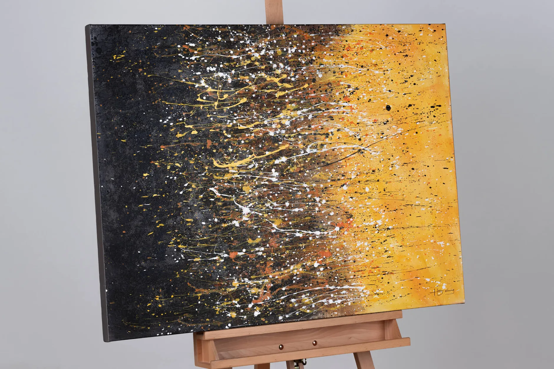 Handgemaltes Gemälde 'Blending of Worlds' 100x75cm | inkl. Echtheitszertifikat