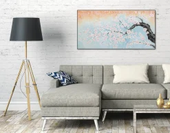 Handgemaltes Gemälde 'Blühender Anfang' 120x60cm | inkl. Echtheitszertifikat