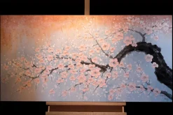 Handgemaltes Gemälde 'Blühender Anfang' 120x60cm | inkl. Echtheitszertifikat