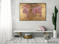 Handgemaltes Gemälde 'Blühende Welt' 120x80cm | inkl. Echtheitszertifikat