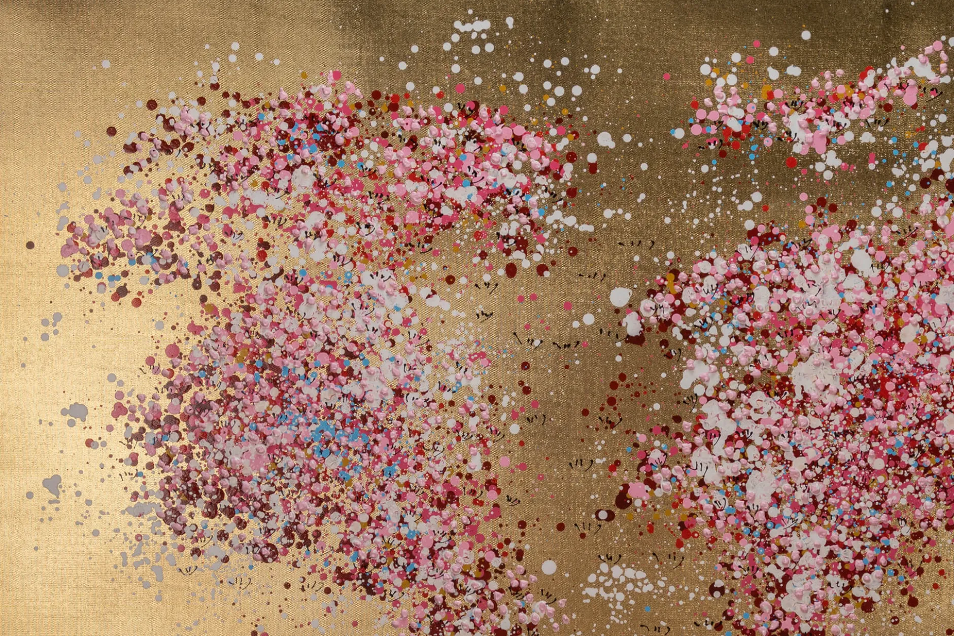 Handgemaltes Gemälde 'Blühende Welt' 120x80cm | inkl. Echtheitszertifikat