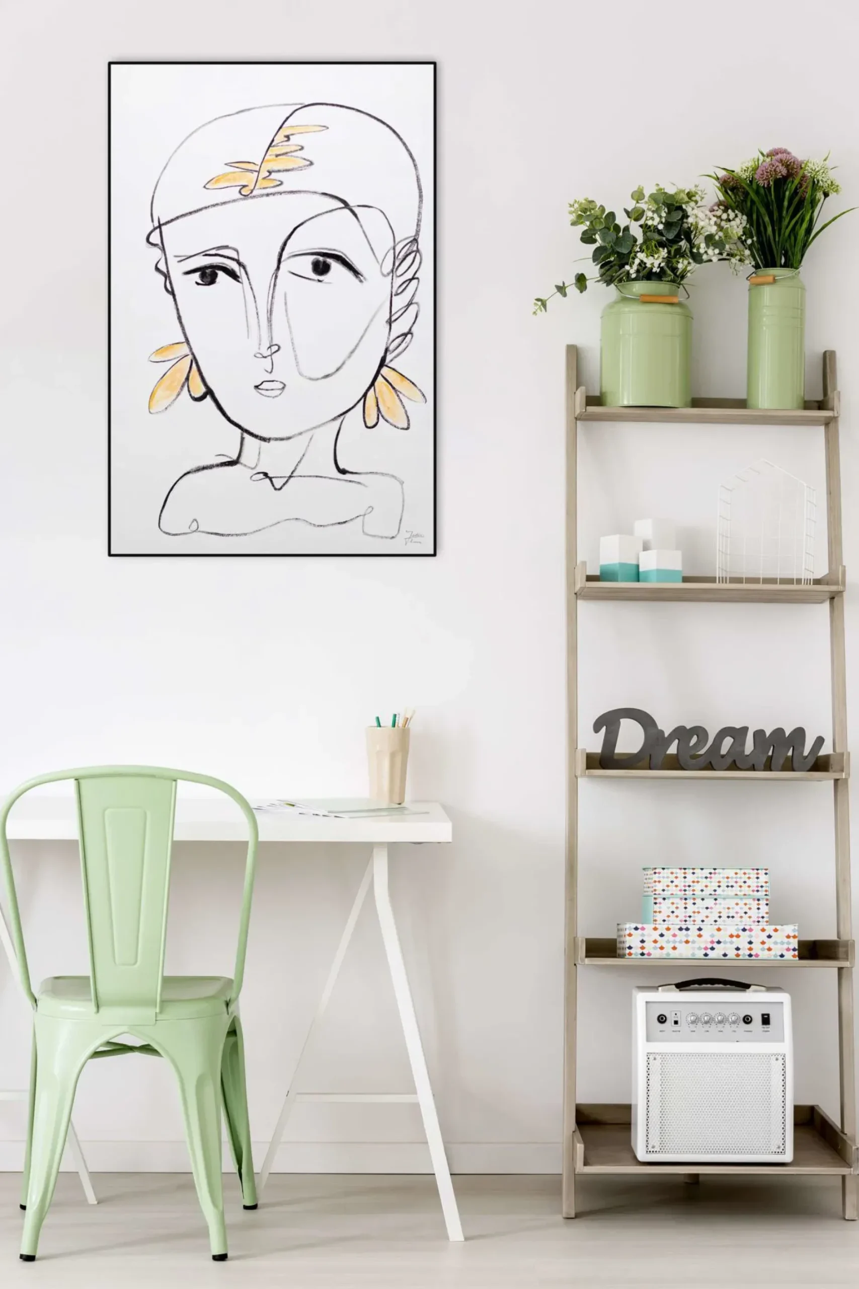 Handgemaltes Gemälde 'Blick ins Innere' 60x90cm | inkl. Echtheitszertifikat
