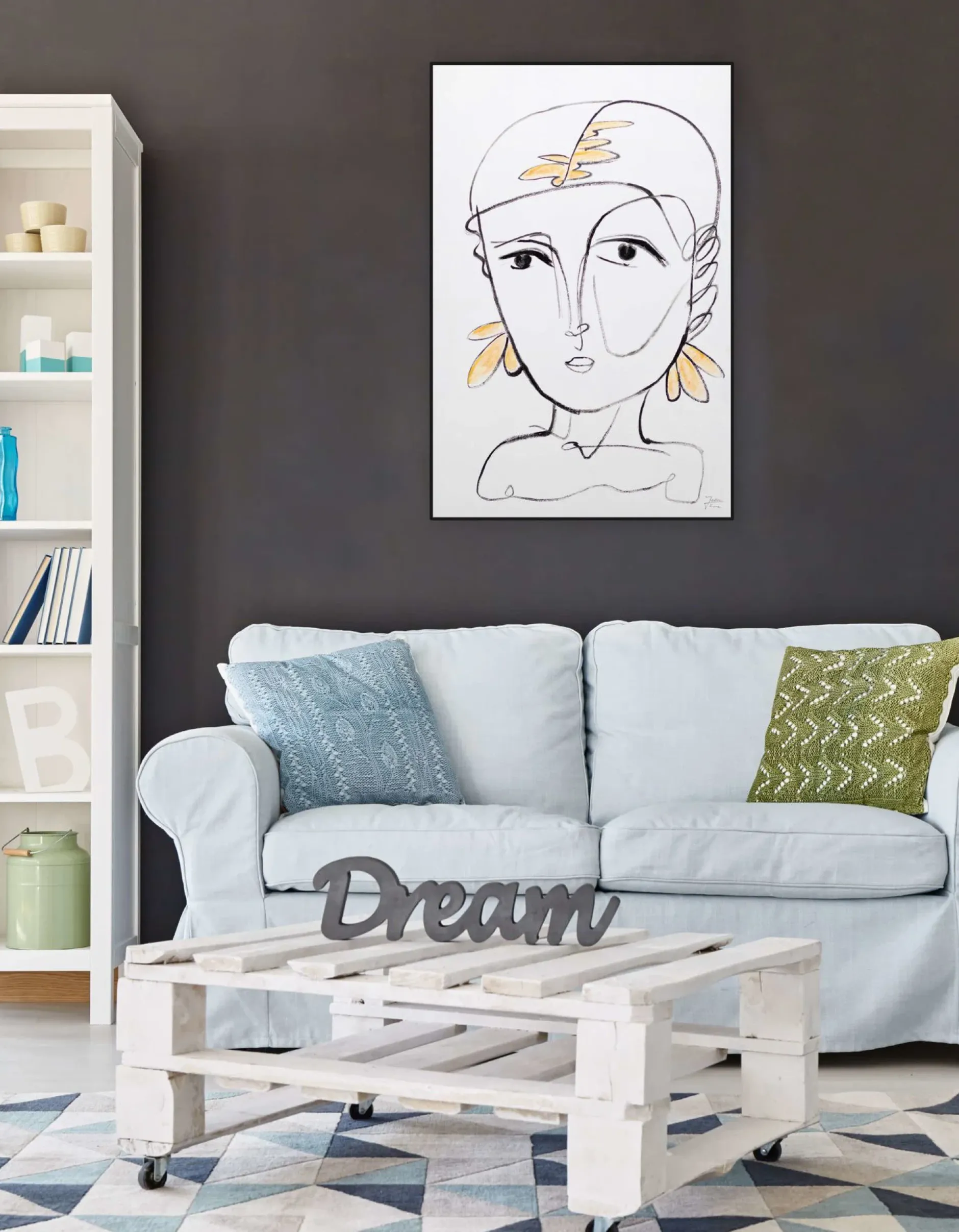 Handgemaltes Gemälde 'Blick ins Innere' 60x90cm | inkl. Echtheitszertifikat