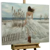 Handgemaltes Gemälde 'Blick zum Horizont' 100x70cm | inkl. Echtheitszertifikat