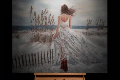 Handgemaltes Gemälde 'Blick zum Horizont' 100x70cm | inkl. Echtheitszertifikat