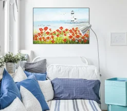 Handgemaltes Gemälde 'Blick zum Meer' 90x60cm | inkl. Echtheitszertifikat