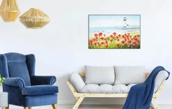 Handgemaltes Gemälde 'Blick zum Meer' 90x60cm | inkl. Echtheitszertifikat