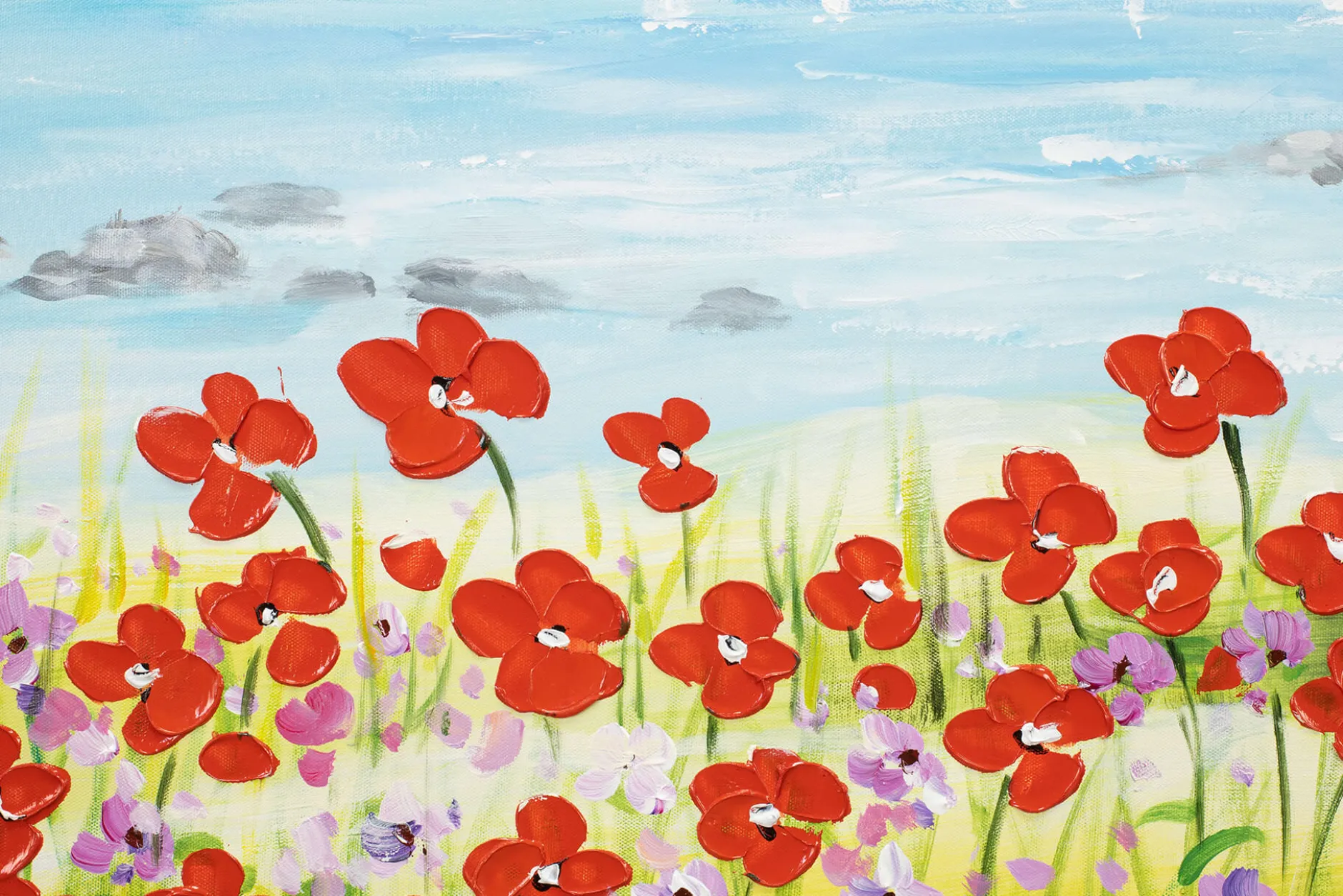 Handgemaltes Gemälde 'Blick zum Meer' 90x60cm | inkl. Echtheitszertifikat