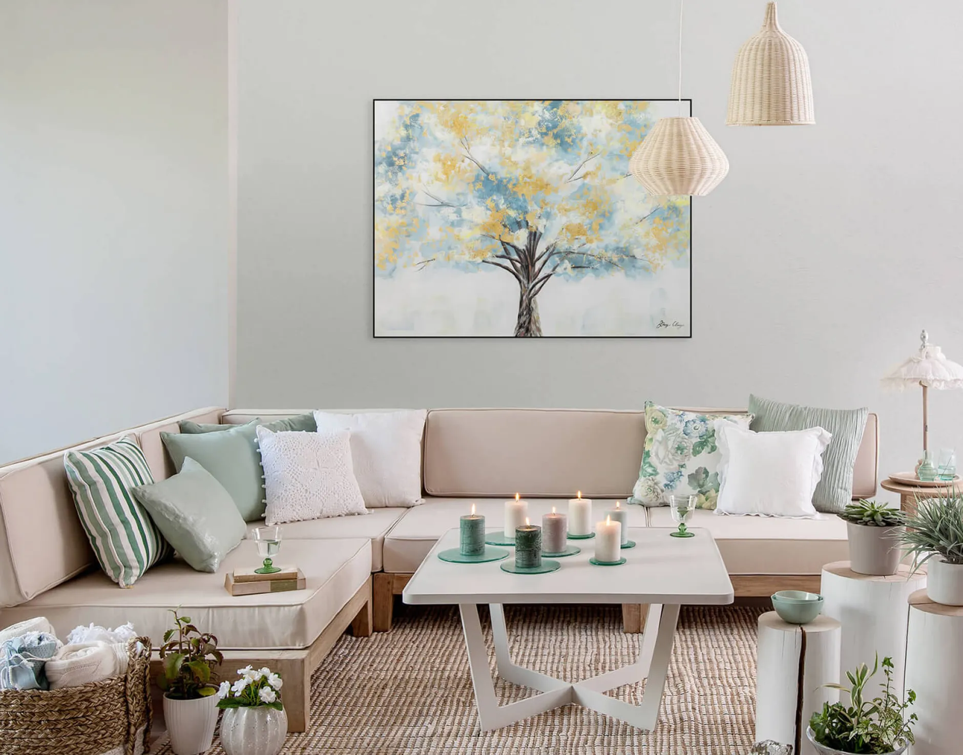 Handgemaltes Gemälde 'Blooming Giant' 100x75cm | inkl. Echtheitszertifikat