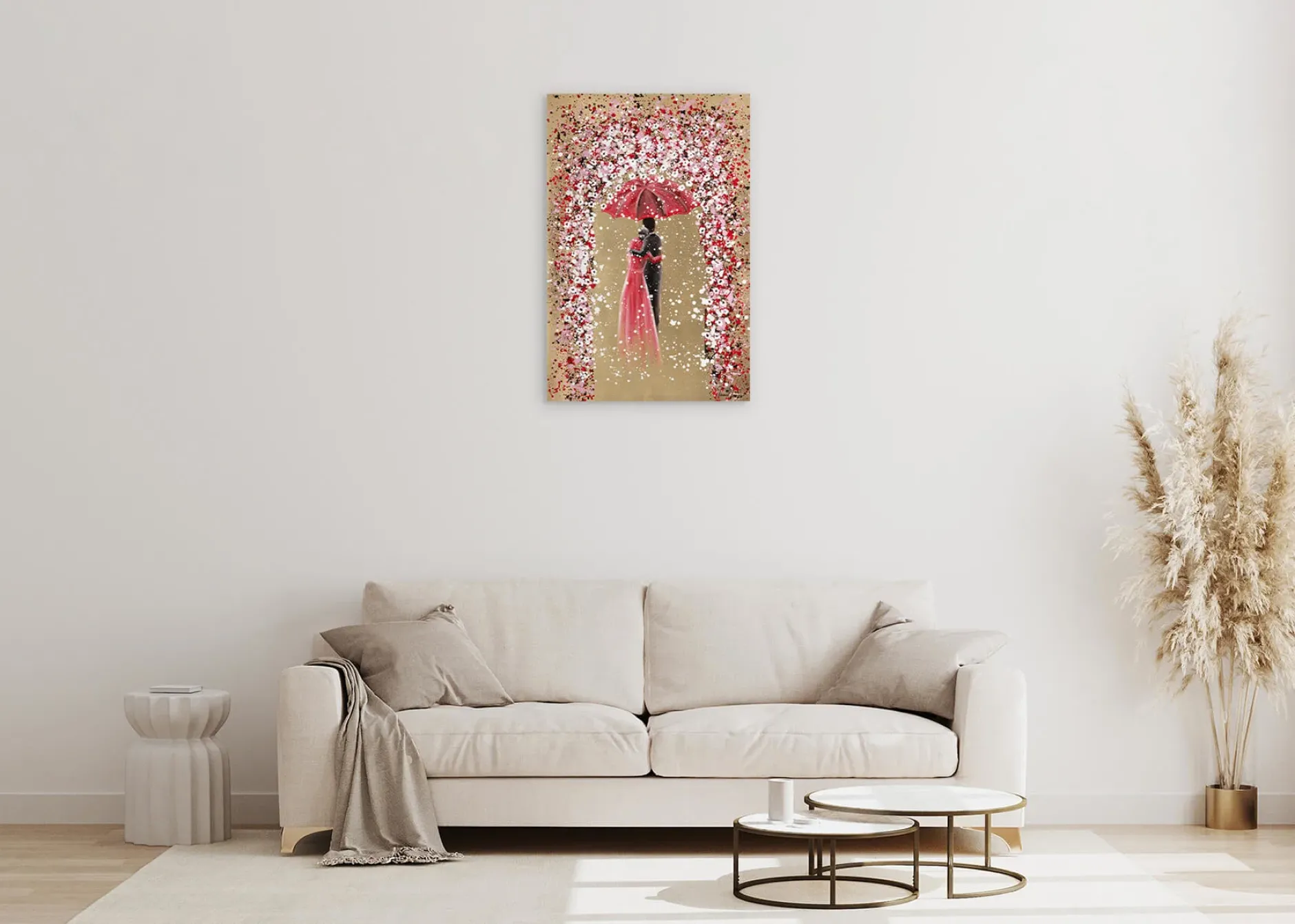 Handgemaltes Gemälde 'Blossoming of the Senses' 60x90cm | inkl. Echtheitszertifikat