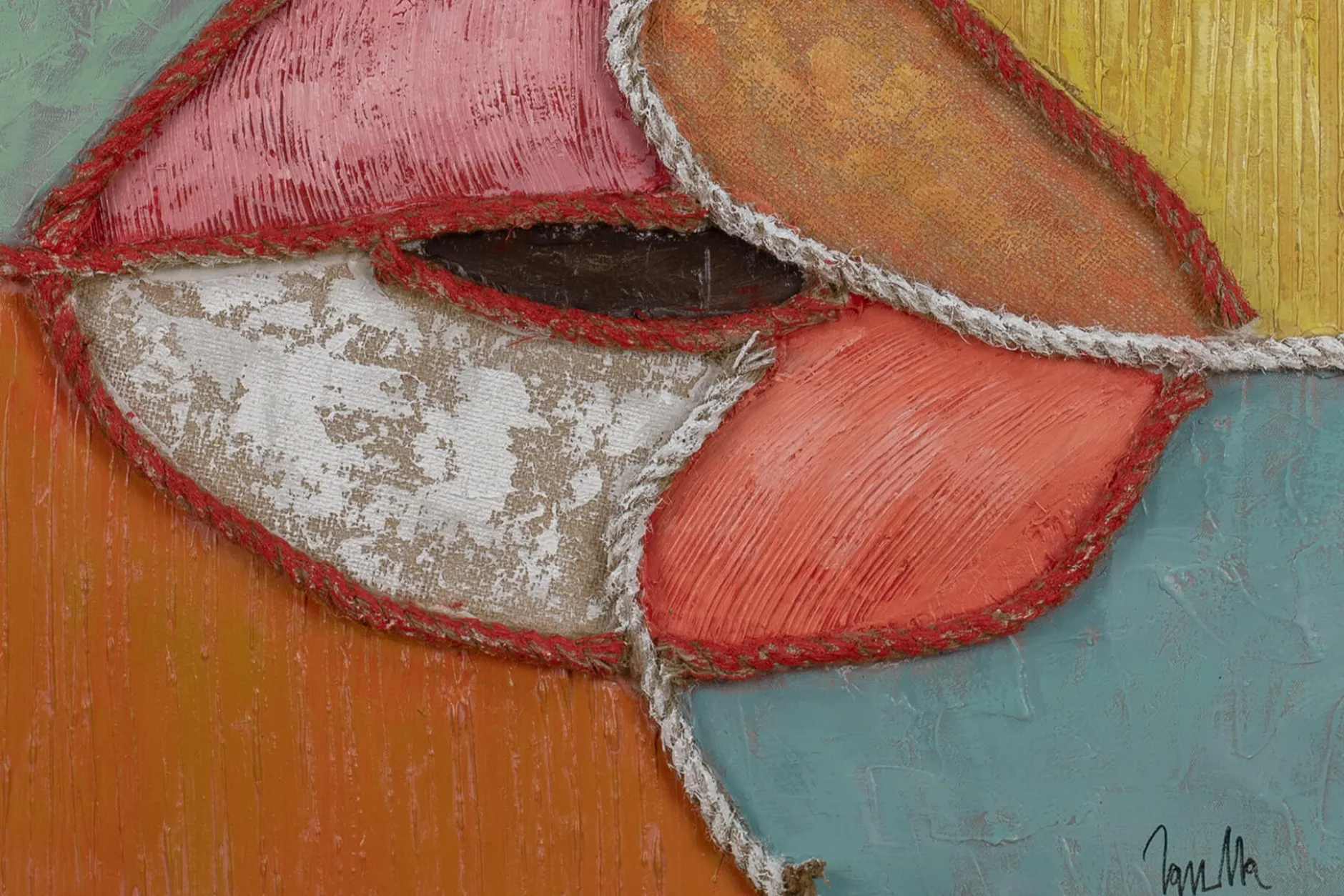 Handgemaltes Gemälde 'Blow me a Kiss' 60x90cm | inkl. Echtheitszertifikat